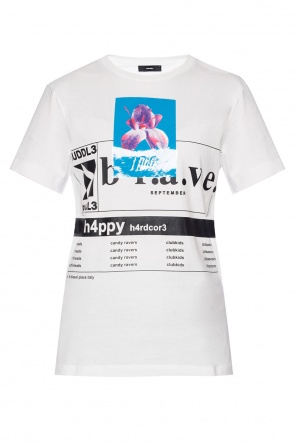 T-shirt with a print and inscriptions, zdjęcie 1 T-shirt with a print and inscriptions od Diesel